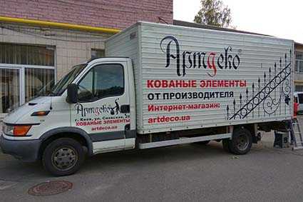 брендування вантажного авто