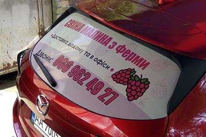 Наклейка на заднее стекло 
