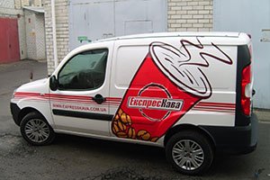 кофе наклейка  на авто