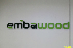 embawood световая вывеска